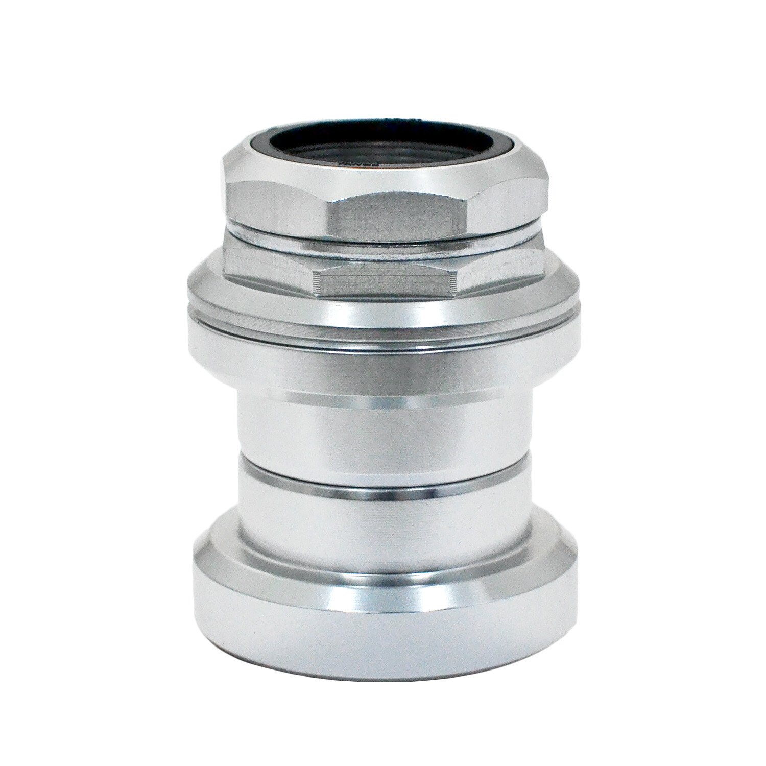 Tange Seiki Falcon FL270C 1 1/8″ Sealed Bearing Old School Threaded , Silver
