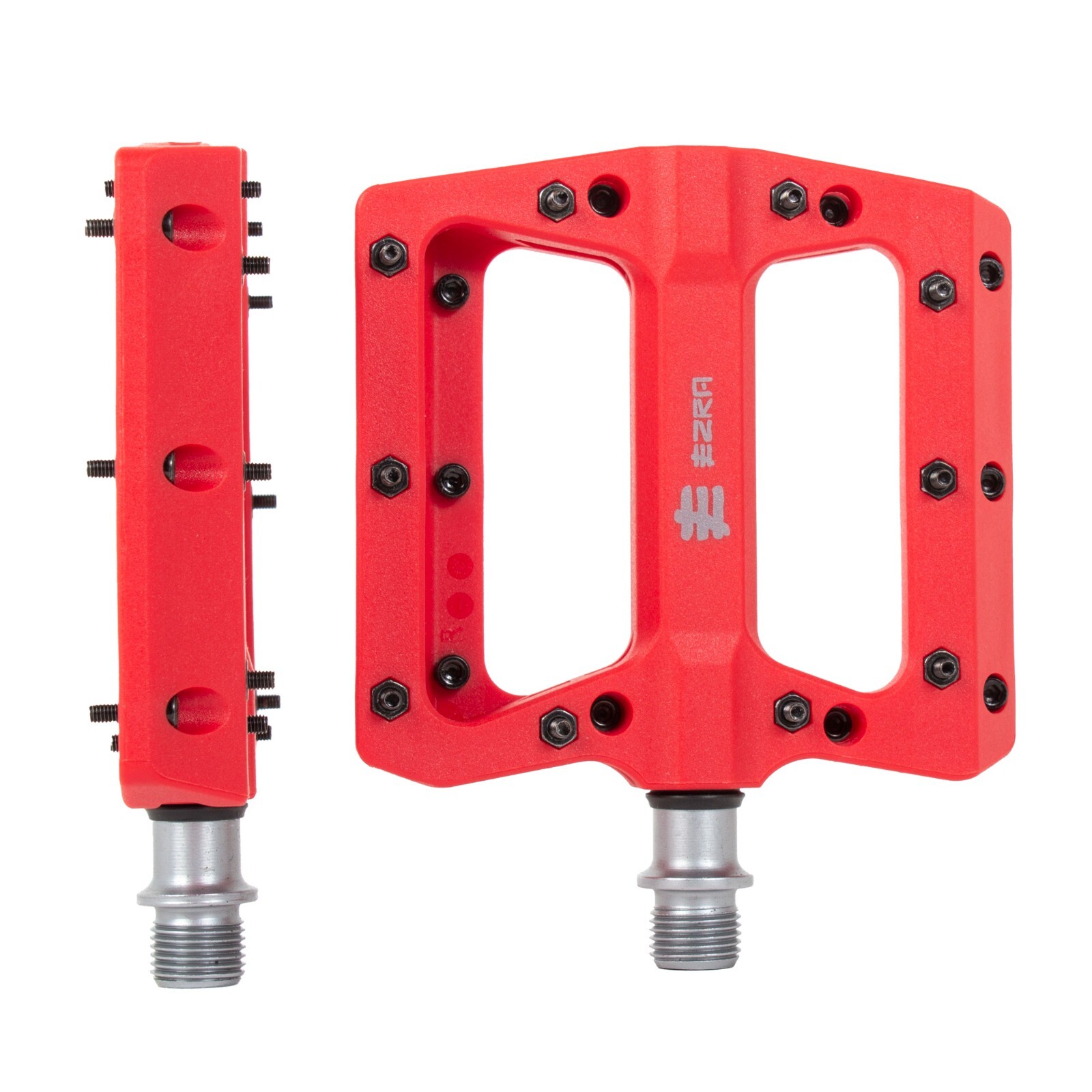 EZRA BMX Flats Plus Bike Pedal – 9/16″ Chromoly Sealed Axle – Metal Pins