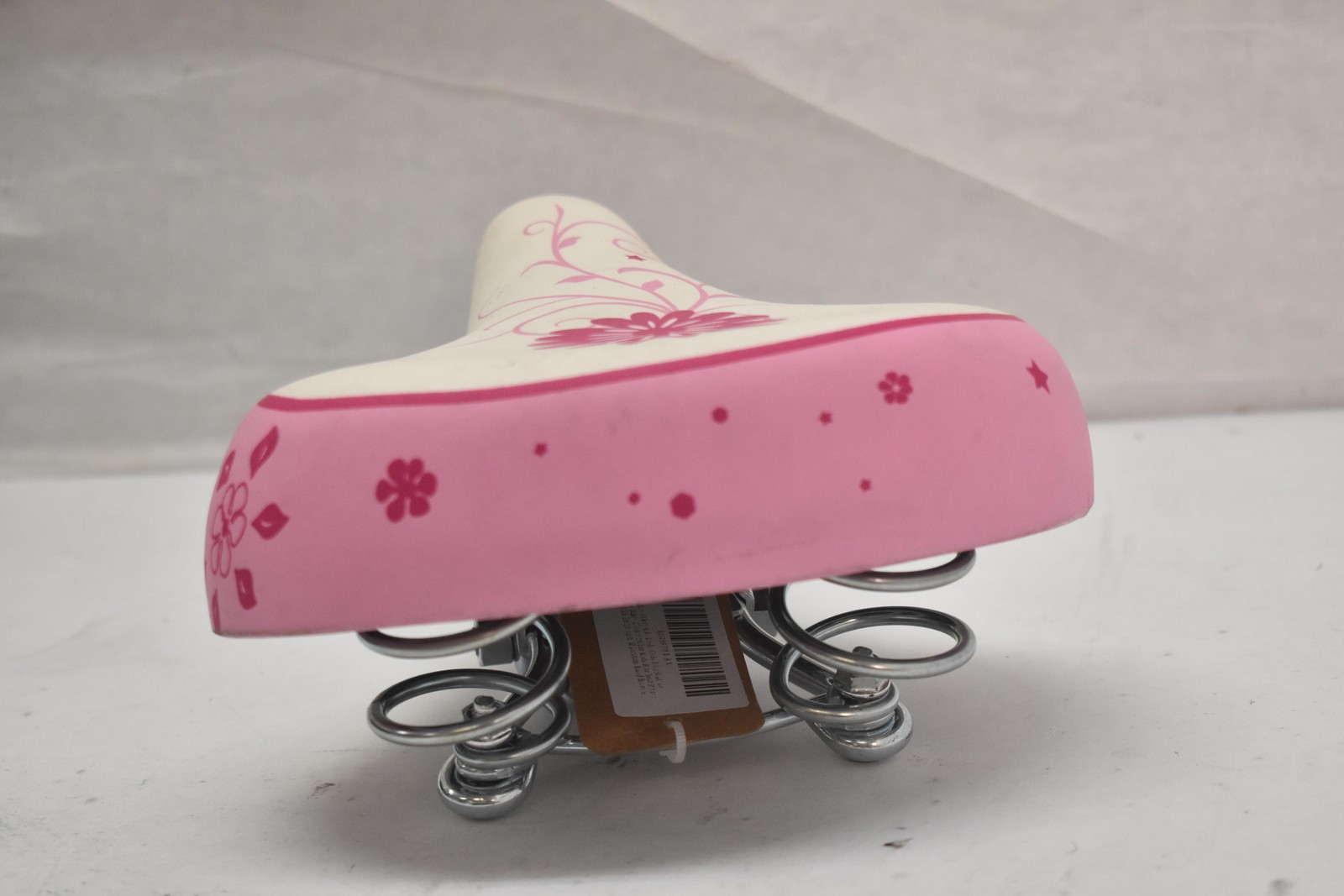 CICINA Kids Comfort Bicycle Saddle Seat Spring Suspension Flowers Girls Pink
