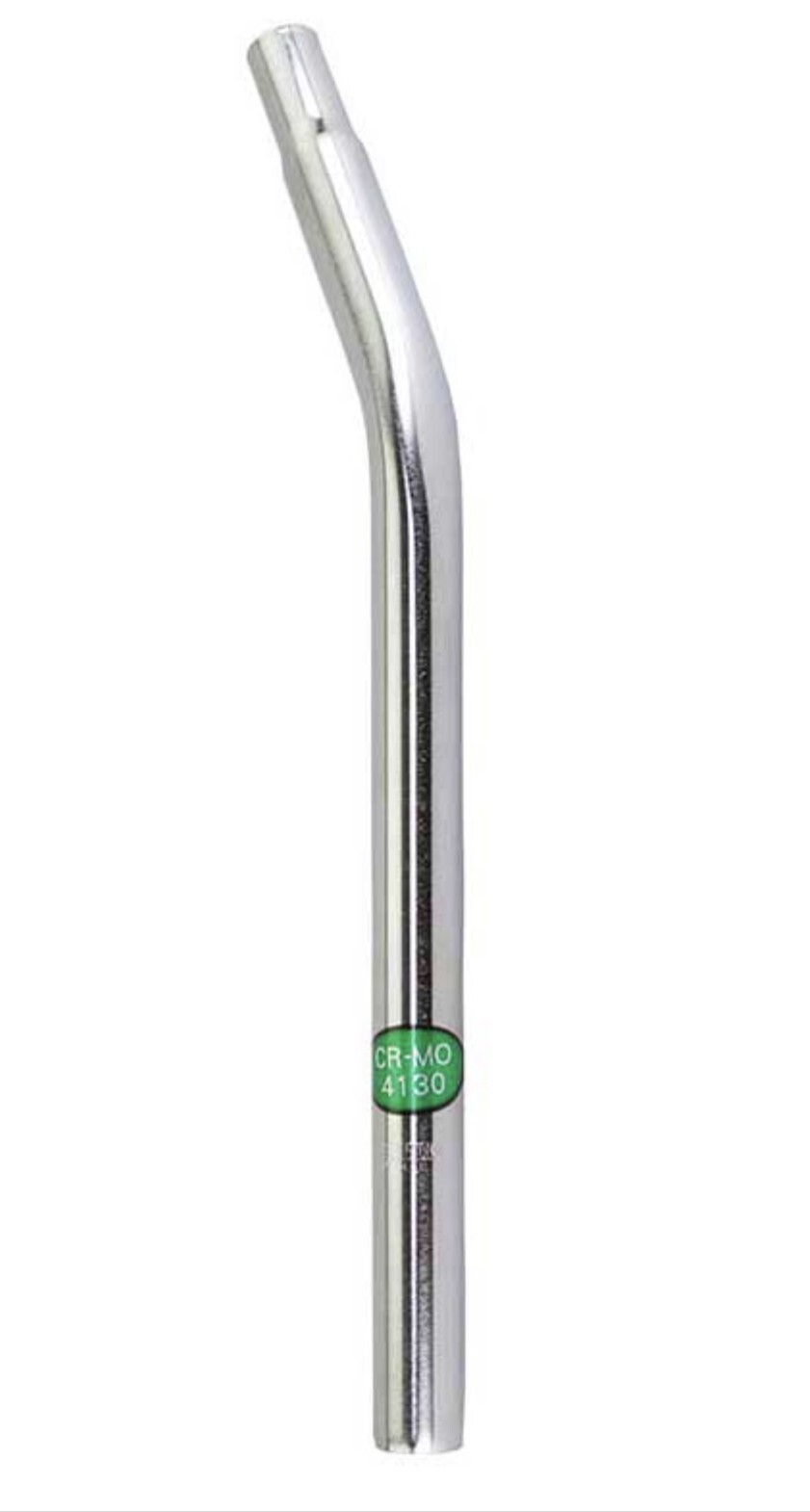 CHROME/SILVER CRO-MO LAID BACK BICYCLE SEAT POST 25.4MM BMX CRUISER BICYCLES