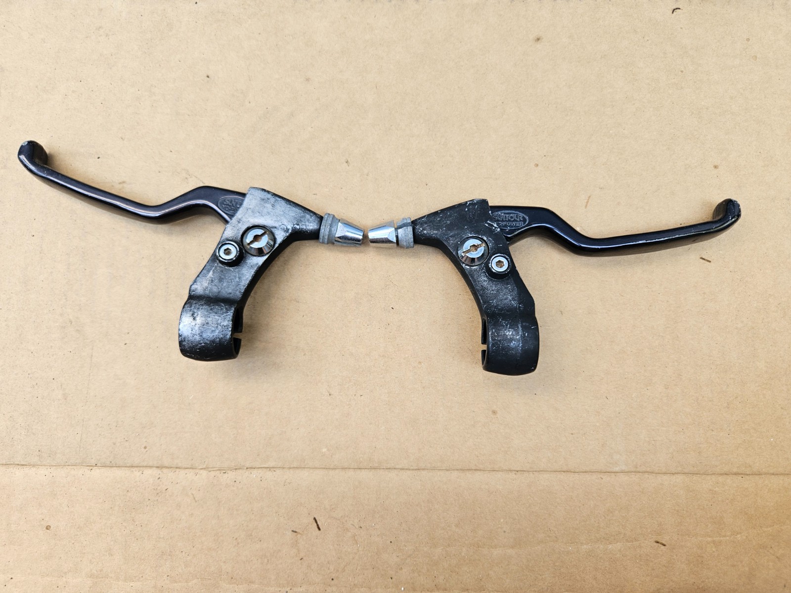 Vintage 80s Suntour XC Power Mountain Bike ATB Brake Levers 4-finger Japan