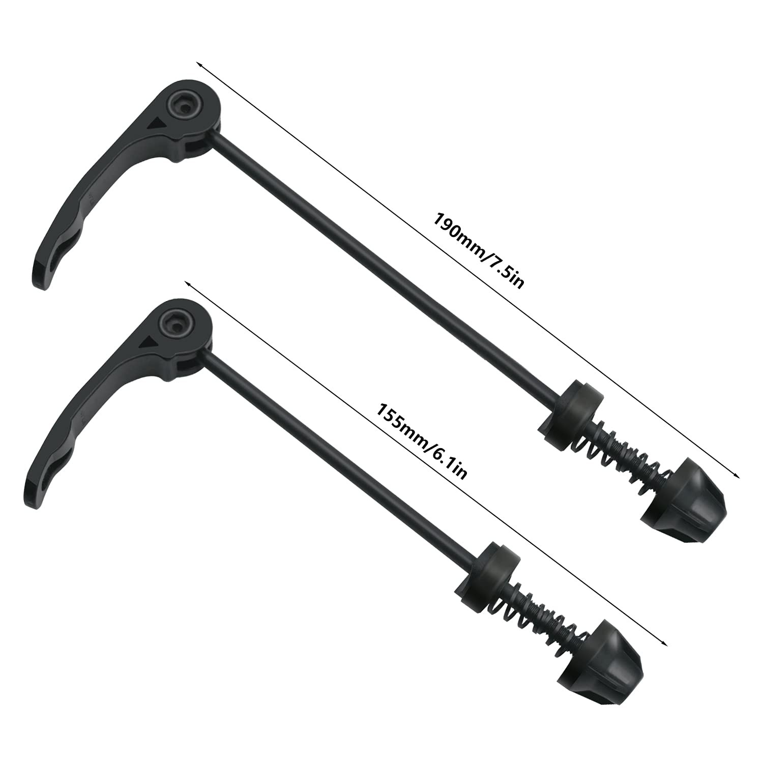 1 Pair Bike Quick Release Axle Skewer Bicycle Hub Parts Front & Rear Axle