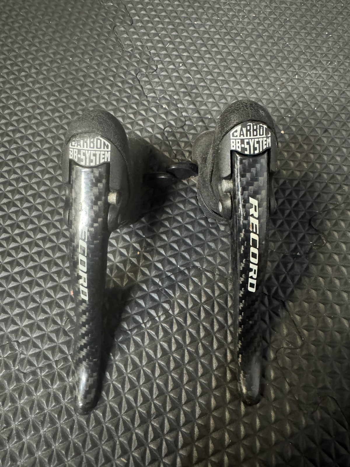 CAMPAGNOLO RECORD BRAKE / SHIFTER SET 10 SPEED CARBON DOUBLE OR TRIPLE ERGO