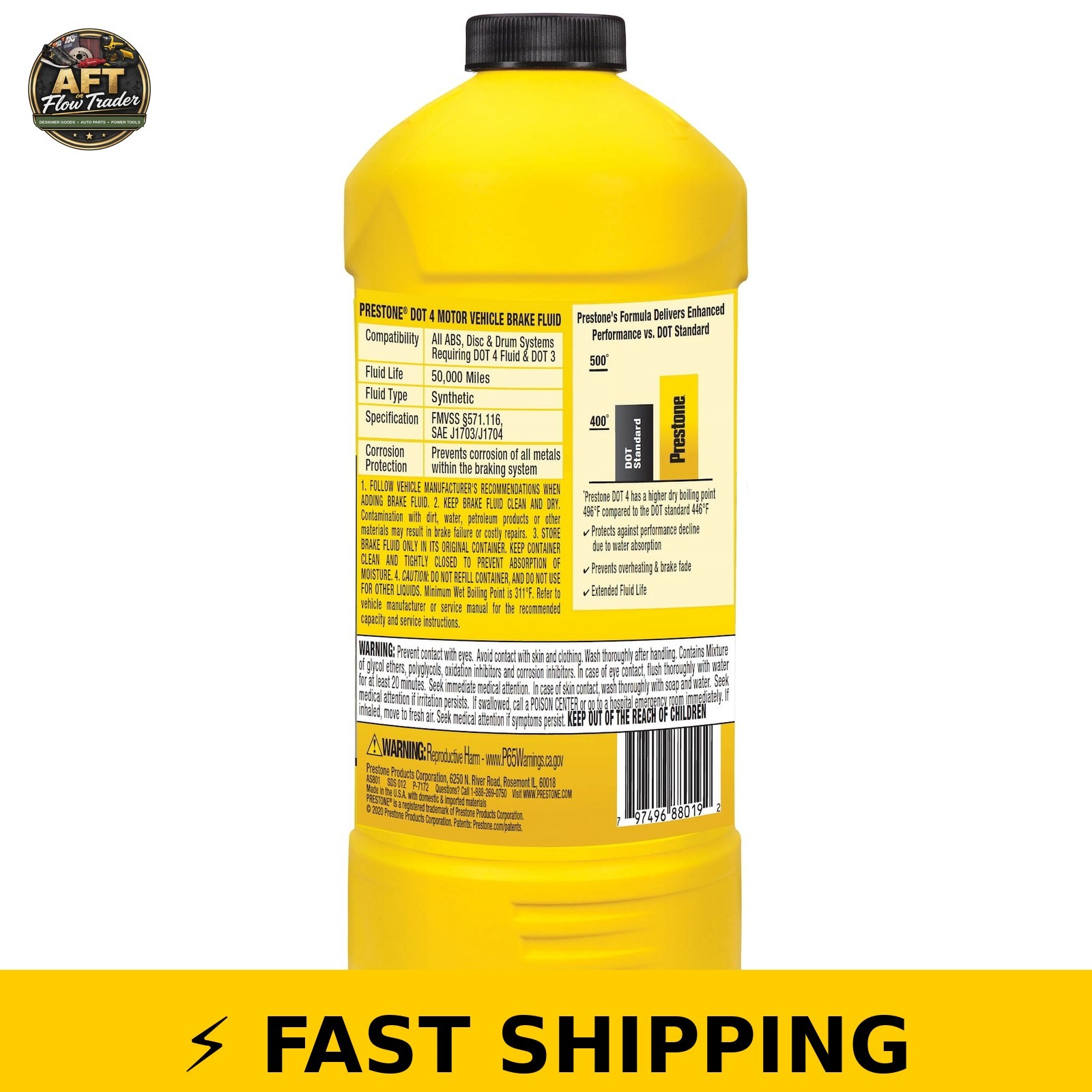 Prestone DOT 4 Brake Fluid 32 fl oz