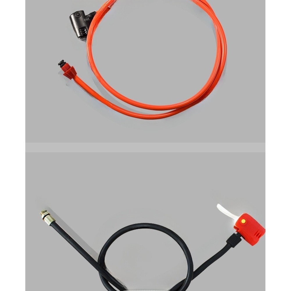 Multi-Valve Bike Pump Hose with Extended Length and Weatherproof Design