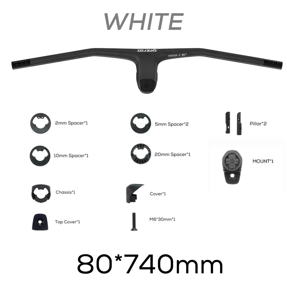 SYNCROS -20 Degrees Carbon Fibre Integrated Mountain Bicycle Handlebar 740MM
