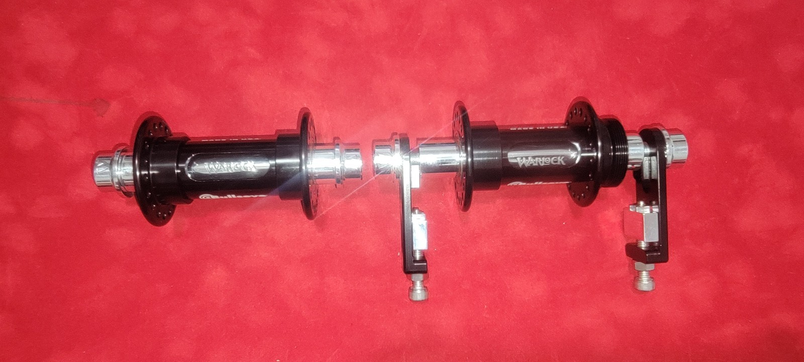 Bullseye Warlock Slotted Hubs & Bullseye Cigar Cutter Chain Tensioners Black!