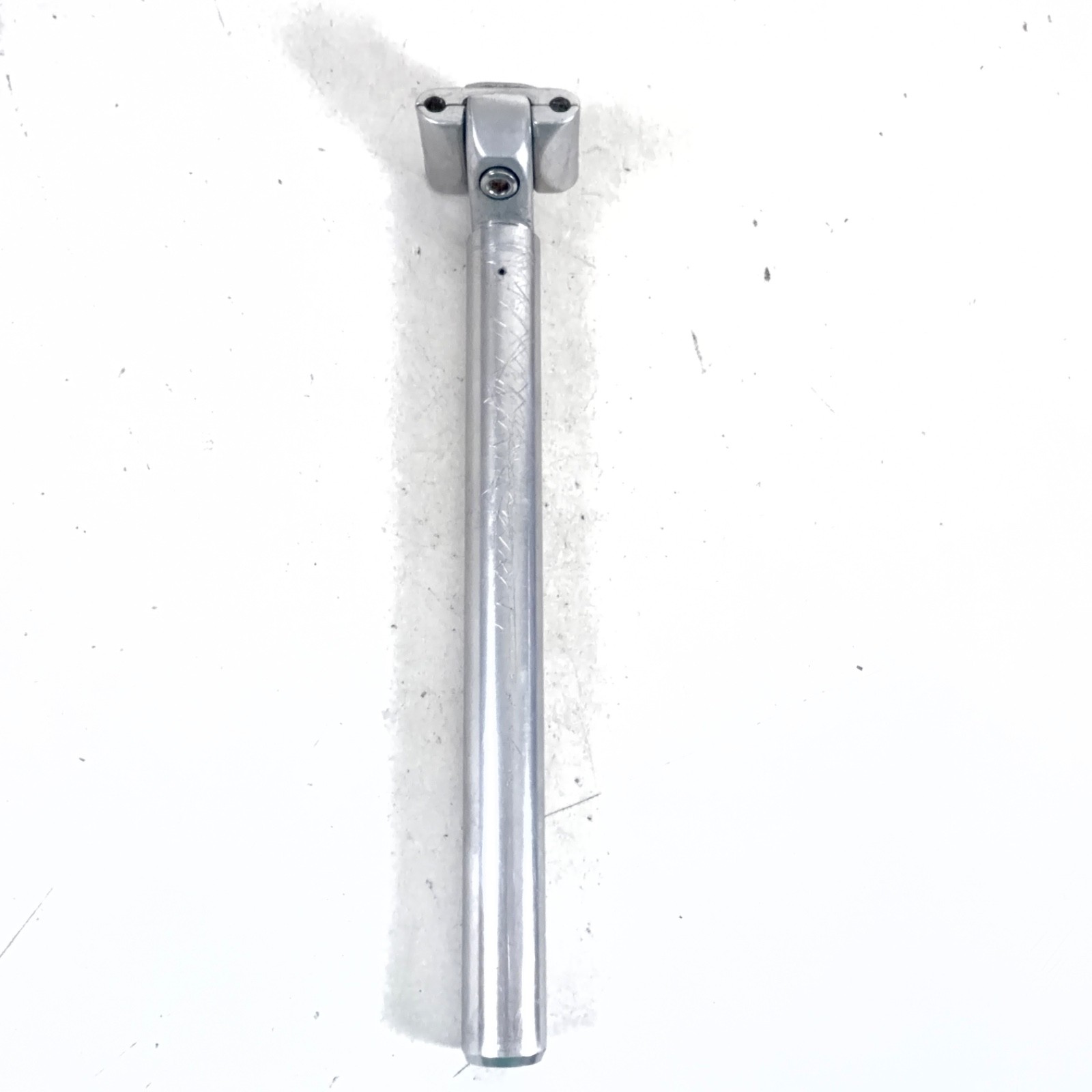 Kalloy Alloy Vintage Bike Seatpost Ø26.6/300mm, 25mm Setback, Silver, 340g