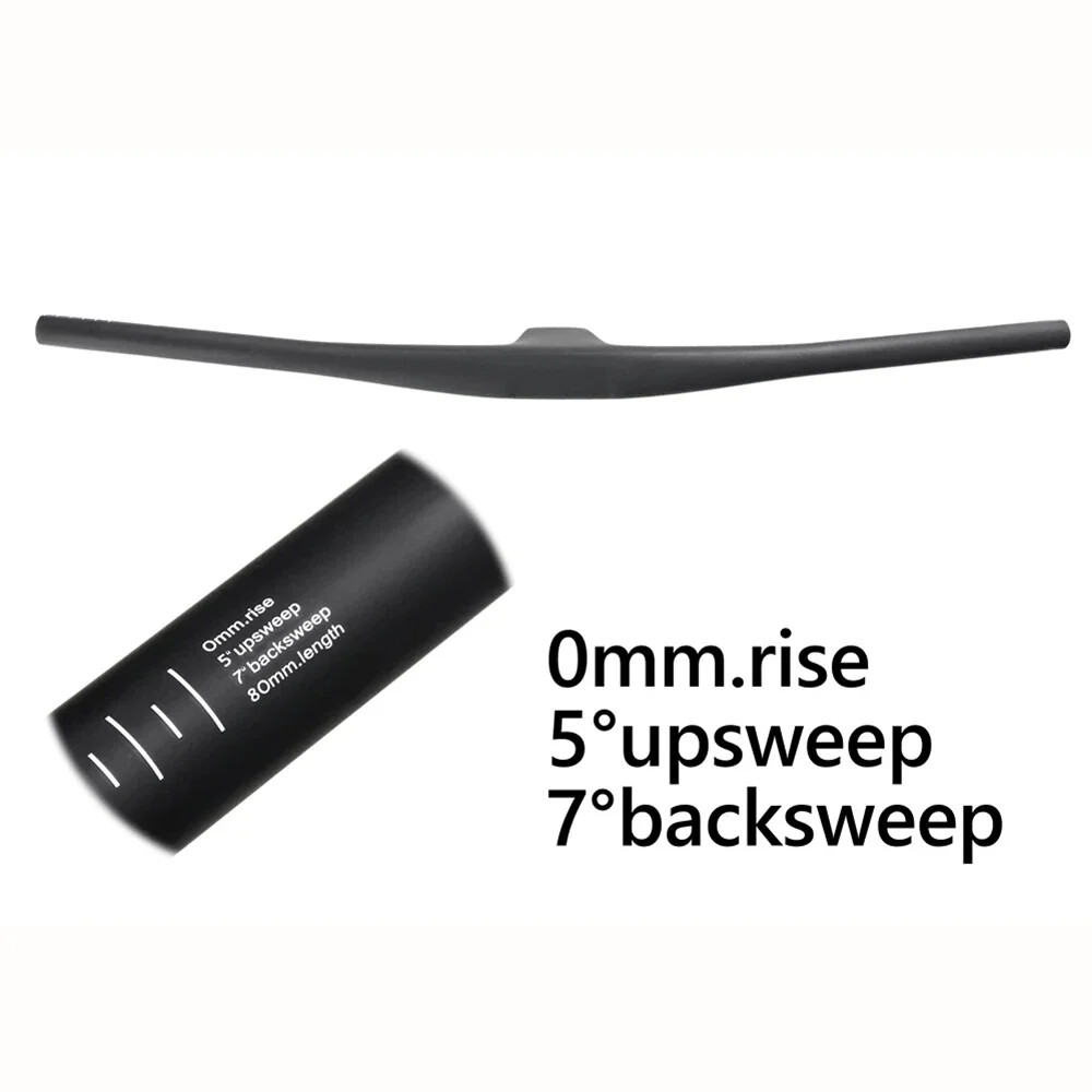 -12° 180g Carbon Integrated MTB Bicycle Handlebar XC AM Strength bike Flat Bar