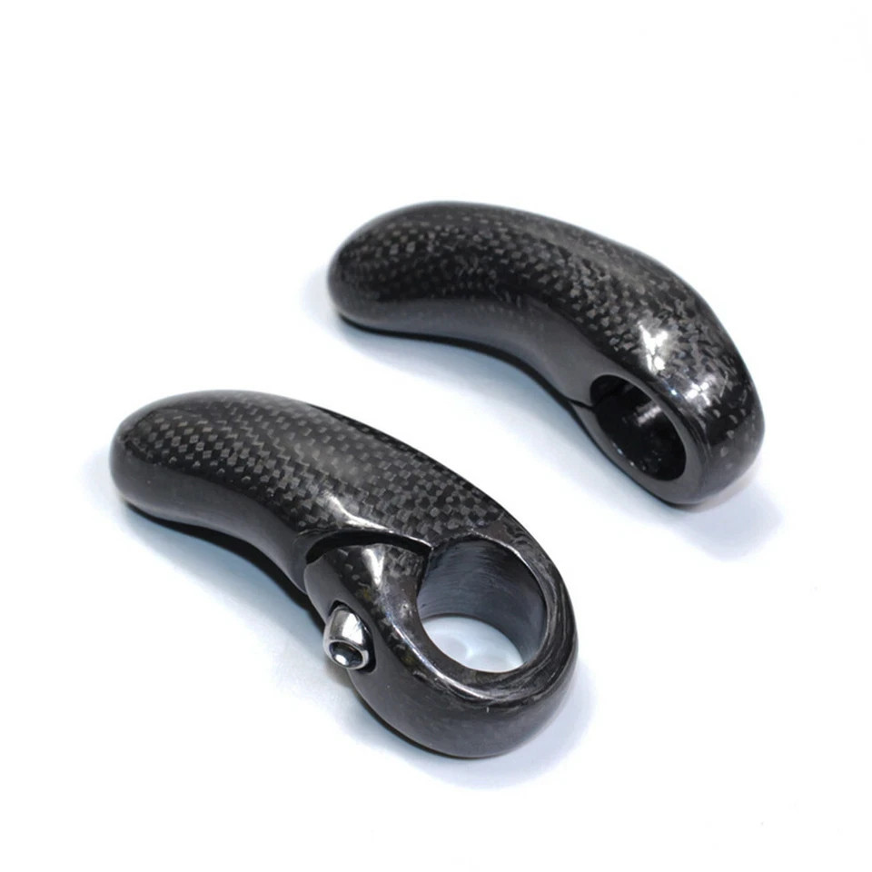 Lightweight Carbon Fiber Bar End Plugs 22.2mm for MTB Road Bicycles Handlebar