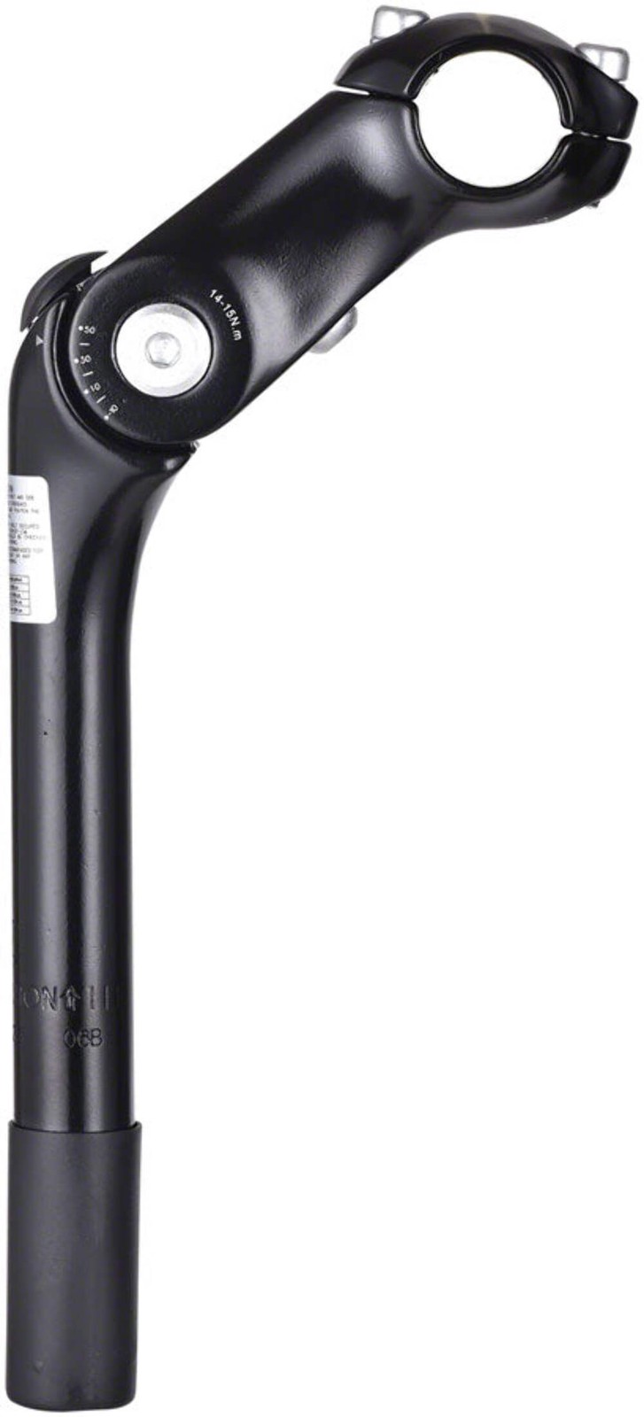 Zoom Quick Comfort Adjustable Stem 100mm Stem 25.4mm Clamp 1 in Steerer Silver
