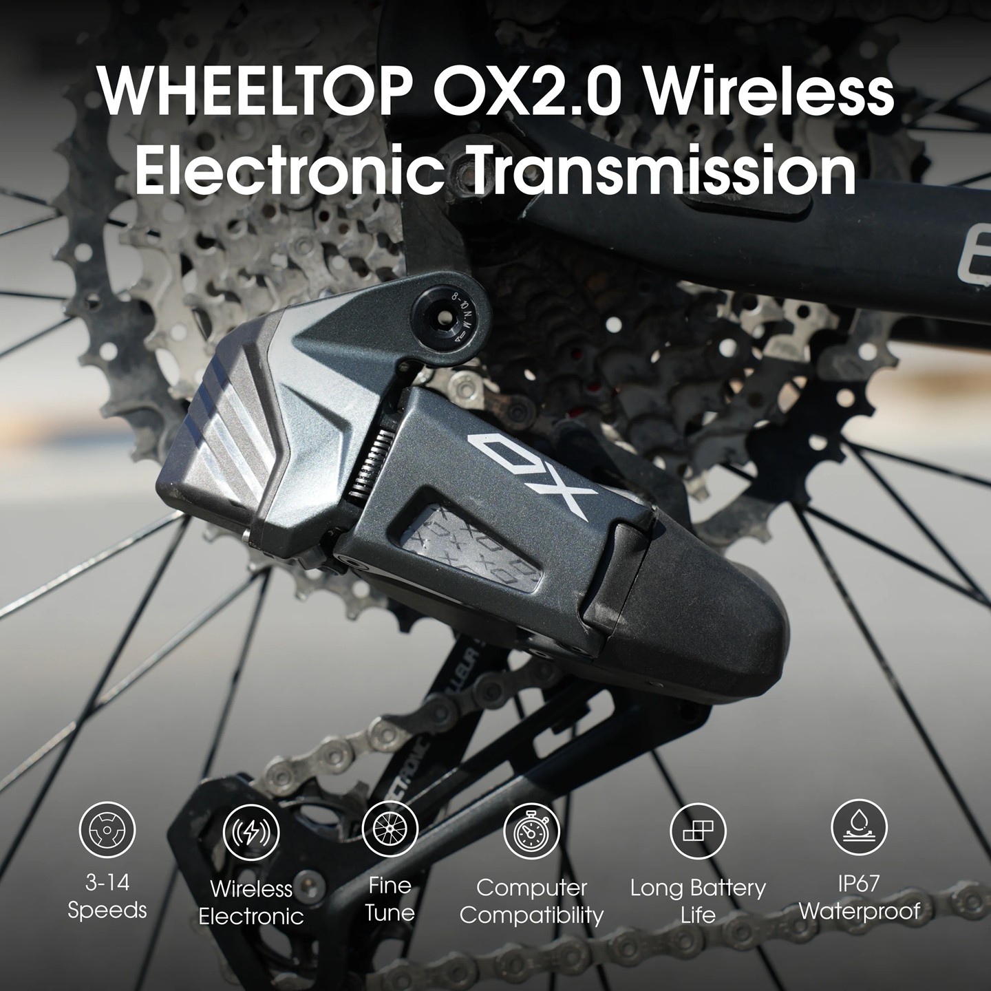 WHEELTOP EDS OX 2.0 MTB Wireless Electronic Groupset Shifter/Derailleur 3-14s