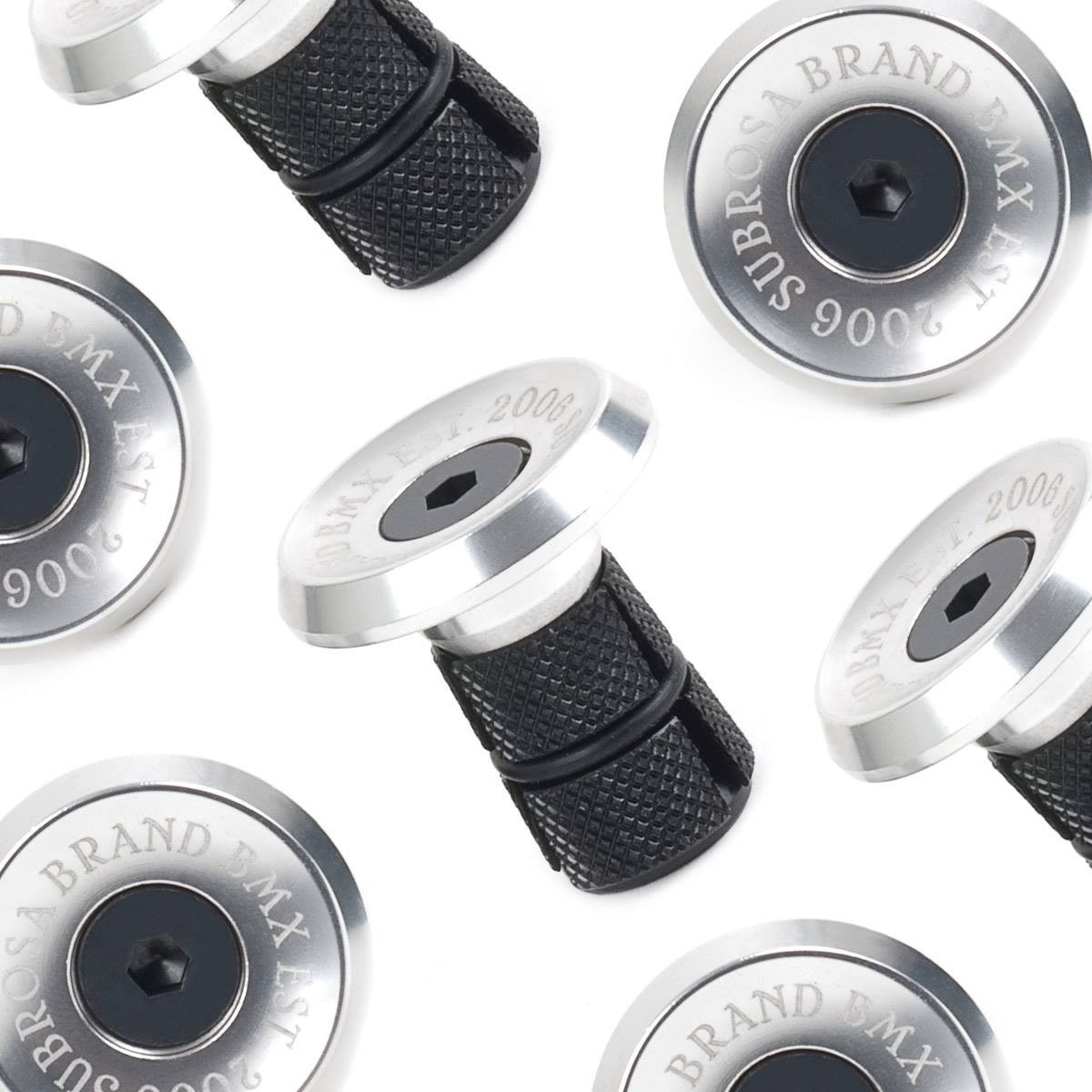 SUBROSA BITCHIN ALLOY BMX BAR ENDS PLUGS CULT SE HARO GT SHADOW SILVER NEW