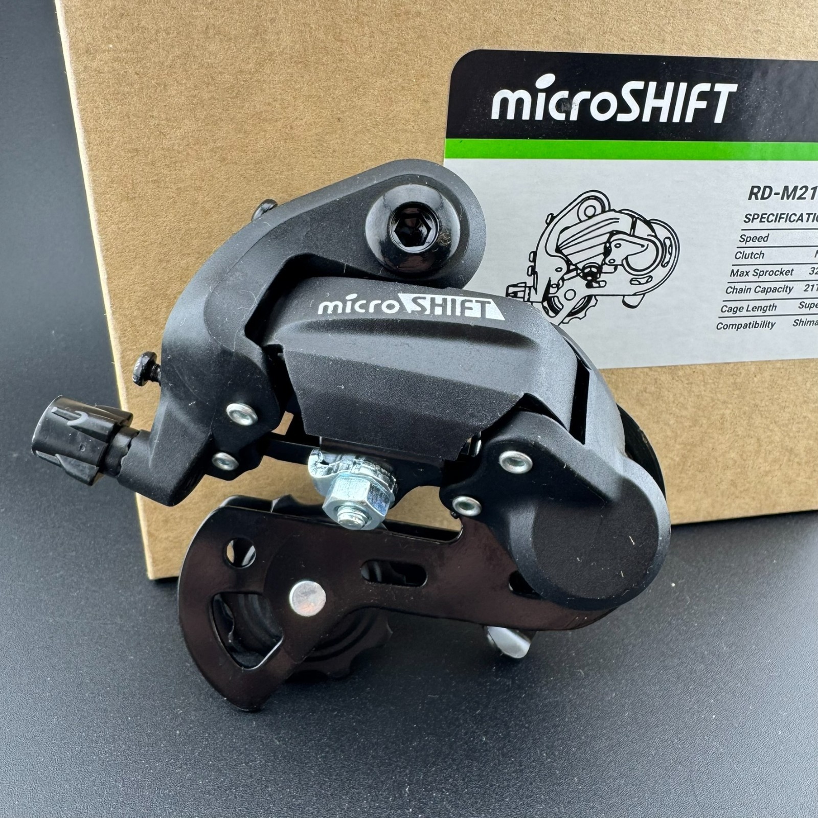 microSHIFT RD-M21SS Super Short Cage Bicycle Rear Derailleur 6/7spd for Shimano