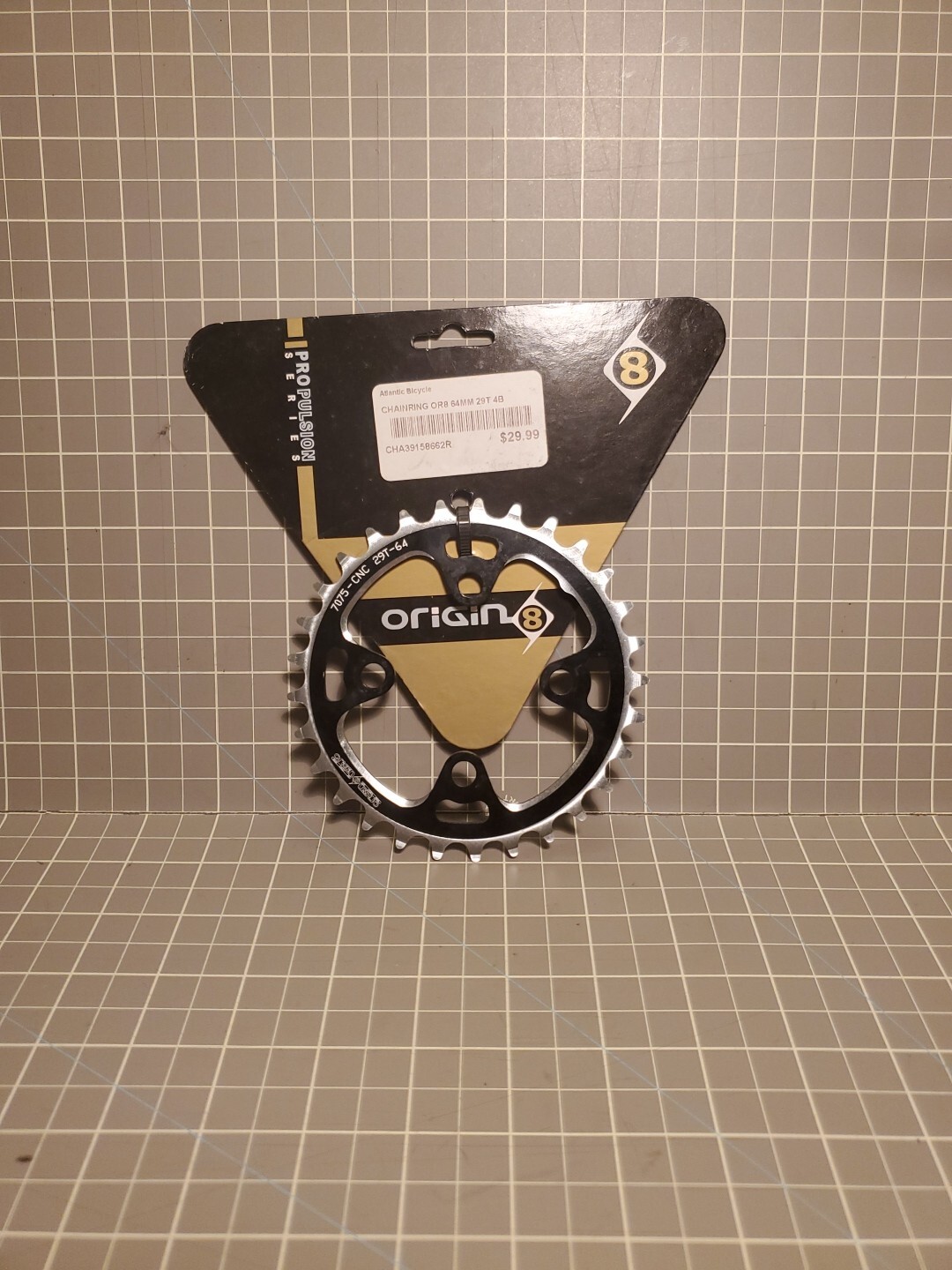 NOS ORIGIN8 CHAINRING 29t 64MM MOUNTAIN BIKE MTB 4 BOLT OLD INNER BLK