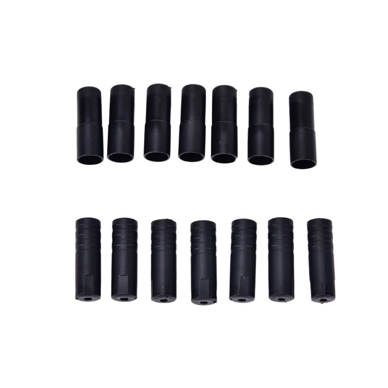 100Pc 4/5mm Bike Bicycle Plastic Speed Chaning Brake Cable Wire Tips Caps Crimp!