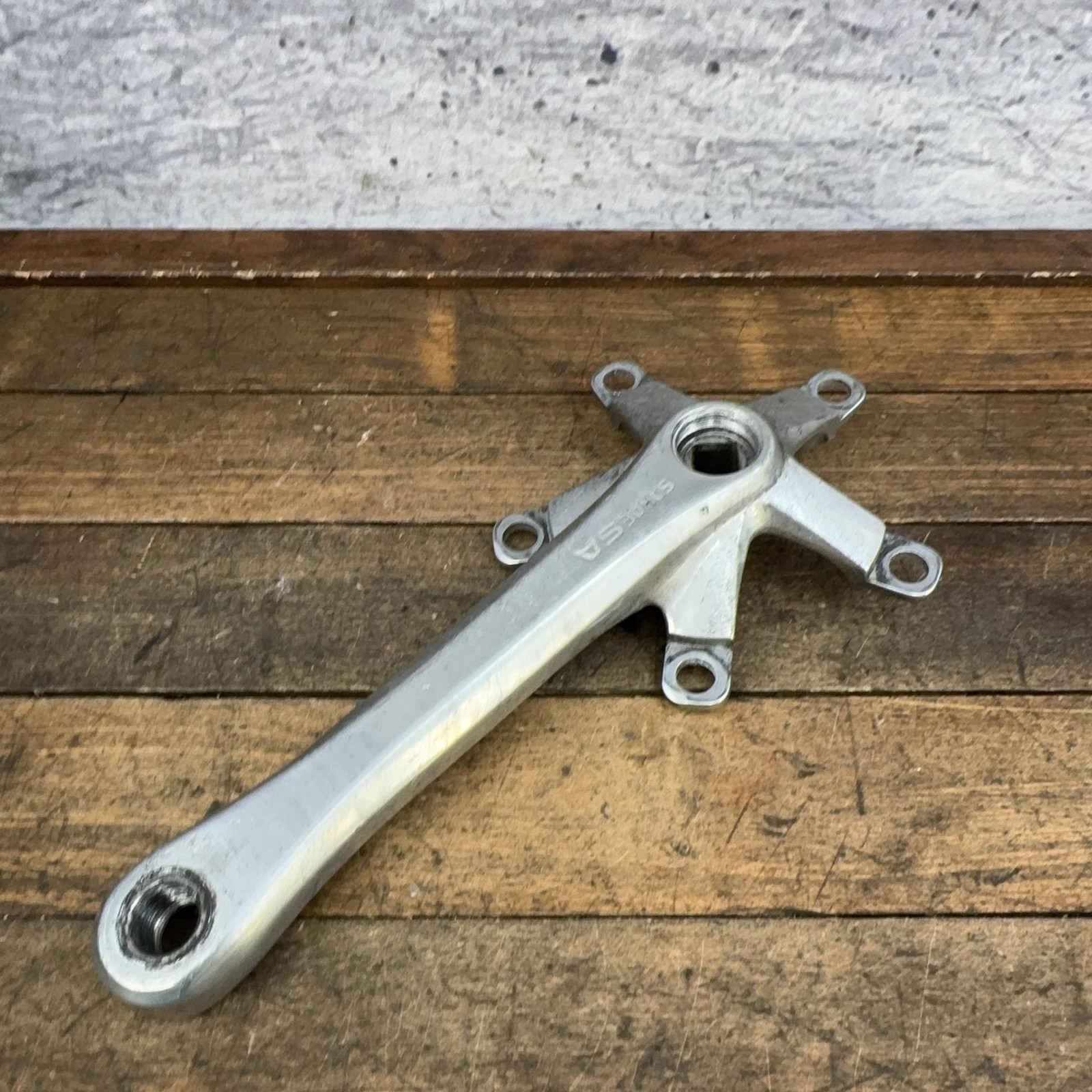 Vintage Sakae SA Crank Arm RIGHT 170mm 110 BCD Square Taper Silver Double