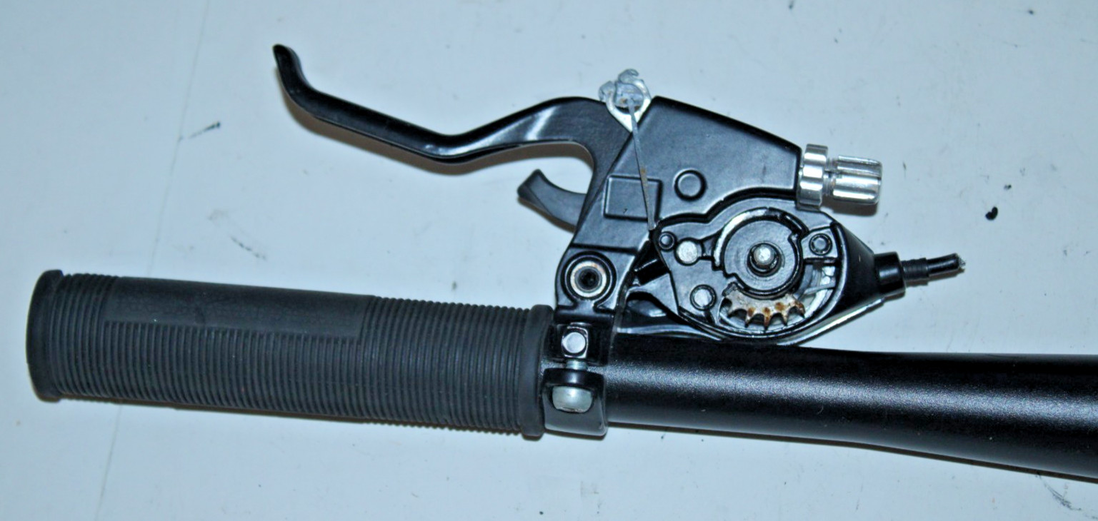 BT HMTB Flat Bar Handlebar 31.8mm 62cm Black Shimano 3x8S Shifter Brake Levers ~