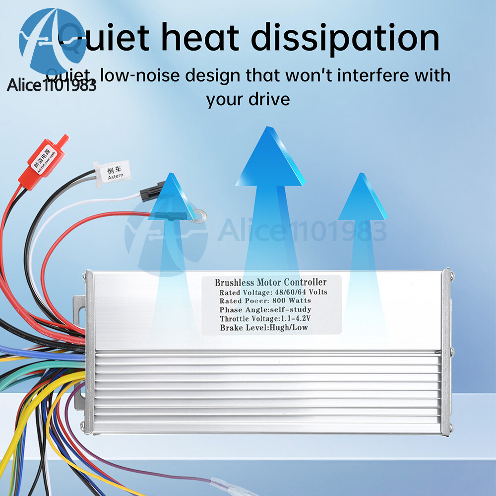 48V 60V 64V 35A 800W Intelligent Brushless Motor Controller For Electric Bicycle