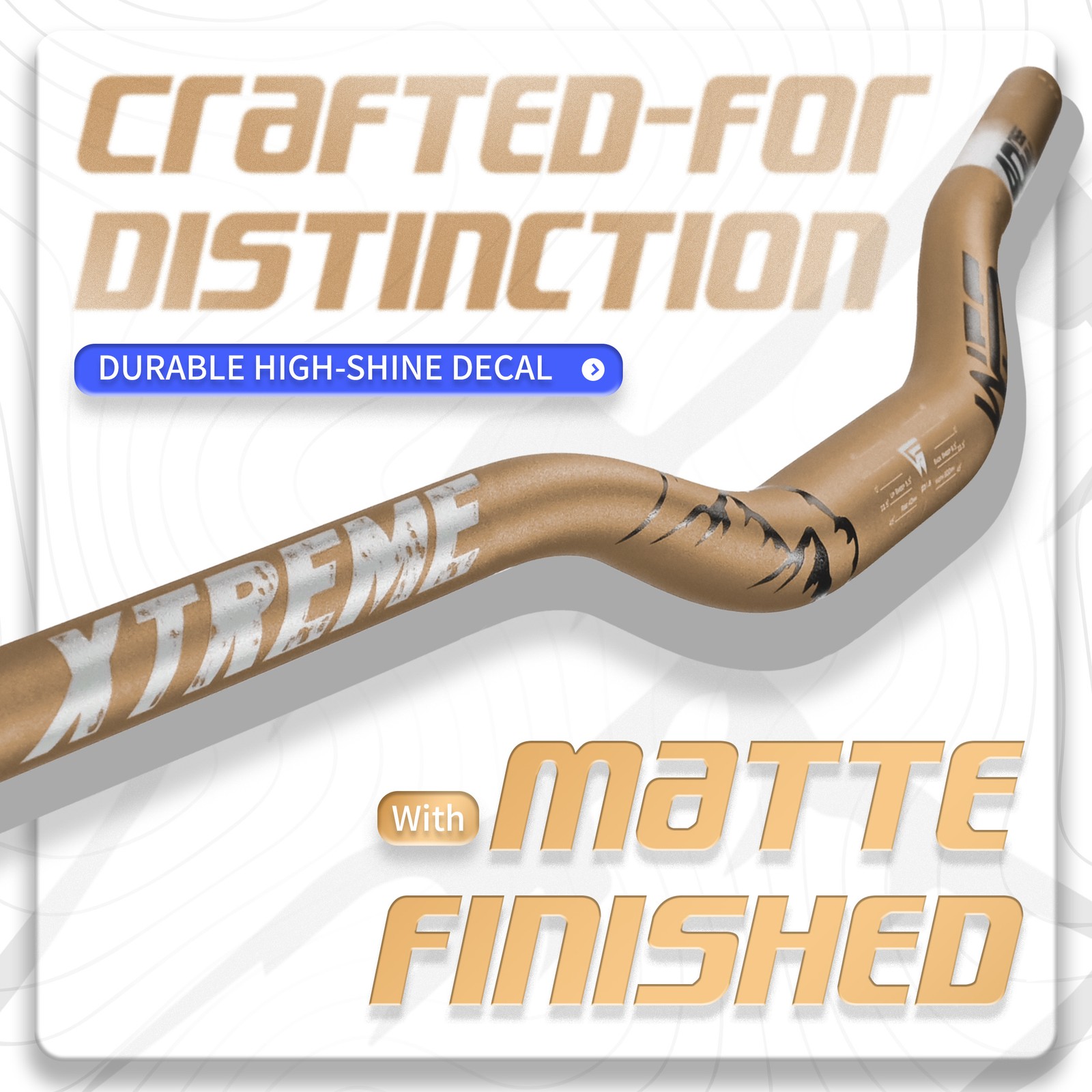 WFS Xtreme 31.8 x 800mm Handlebar 40mm Rise, Cashmoney