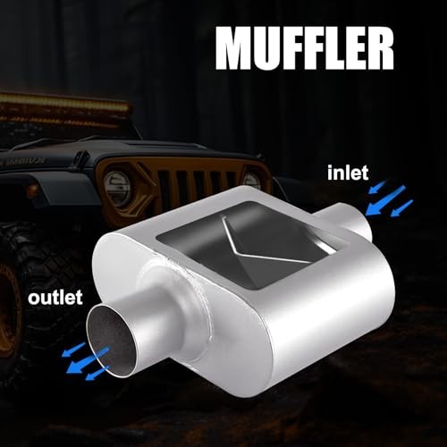 Universal Mufflers, Performance Automotive Exhaust Muffler, Single 2.75″