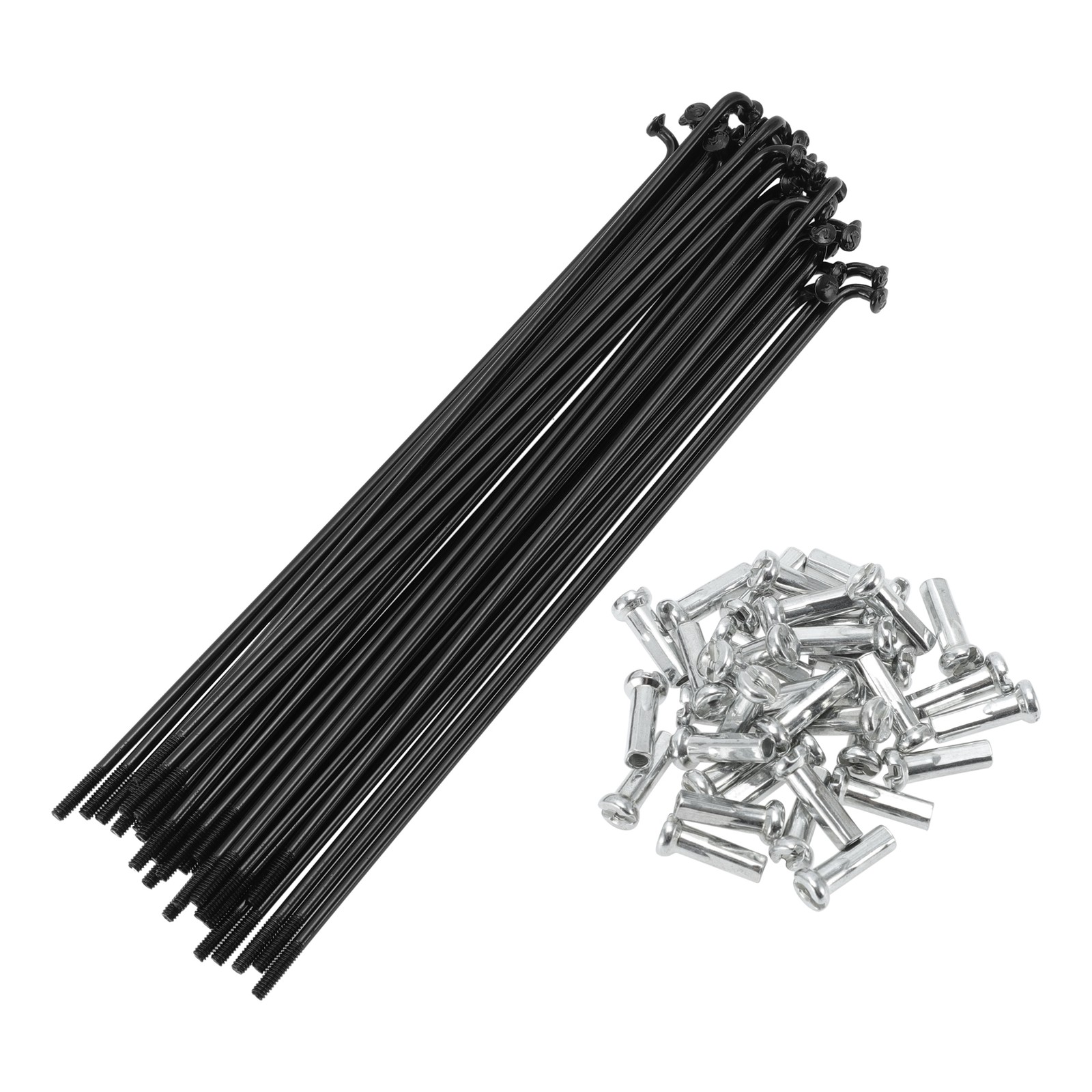 14G 139mm Bicycle Spoke Length Nipple Carbon Steel Black Universal
