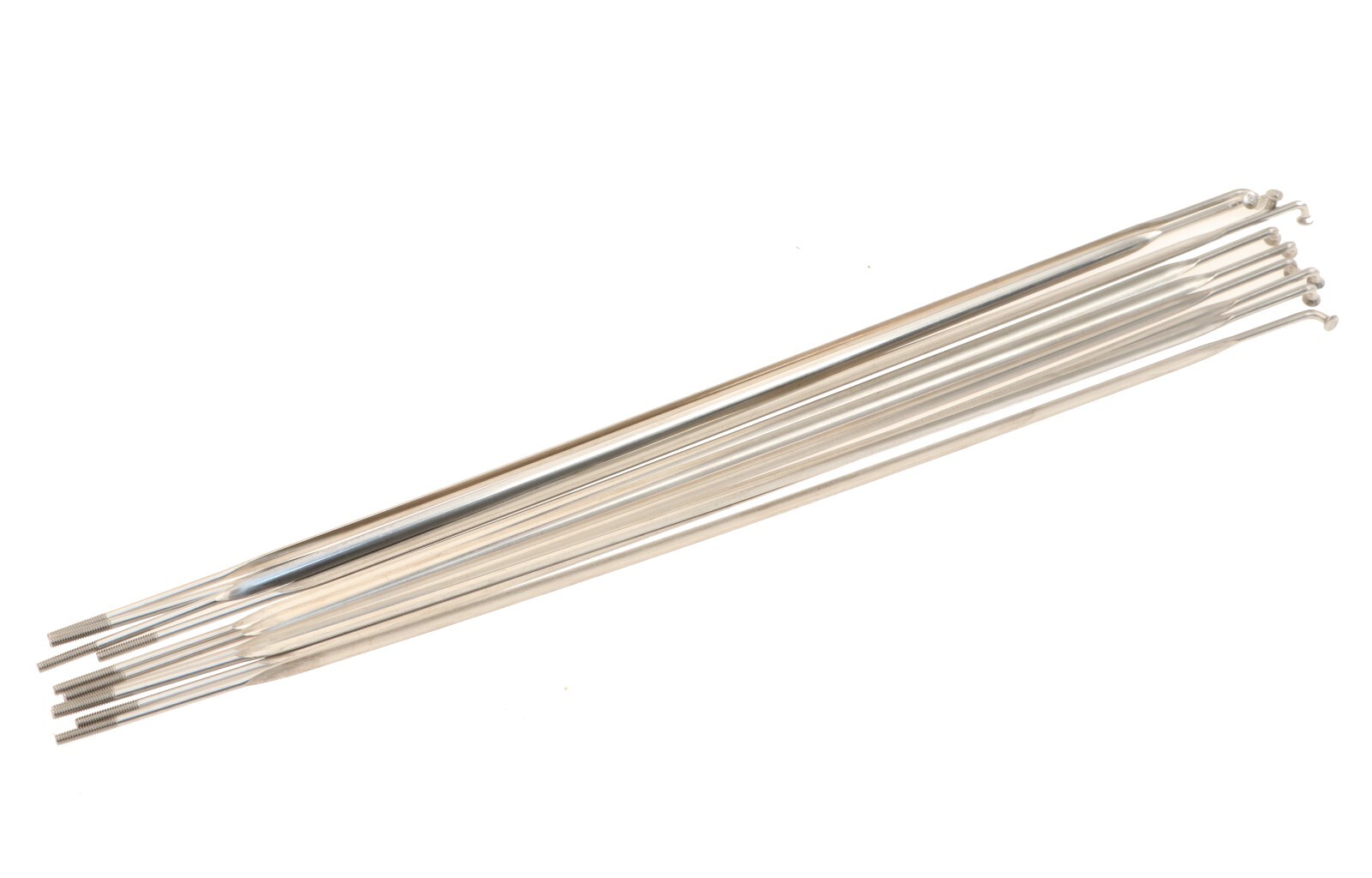DT SWISS New Aero Bladed Spokes 259mm J-Bend 14g Lot of 10 Silver NEW