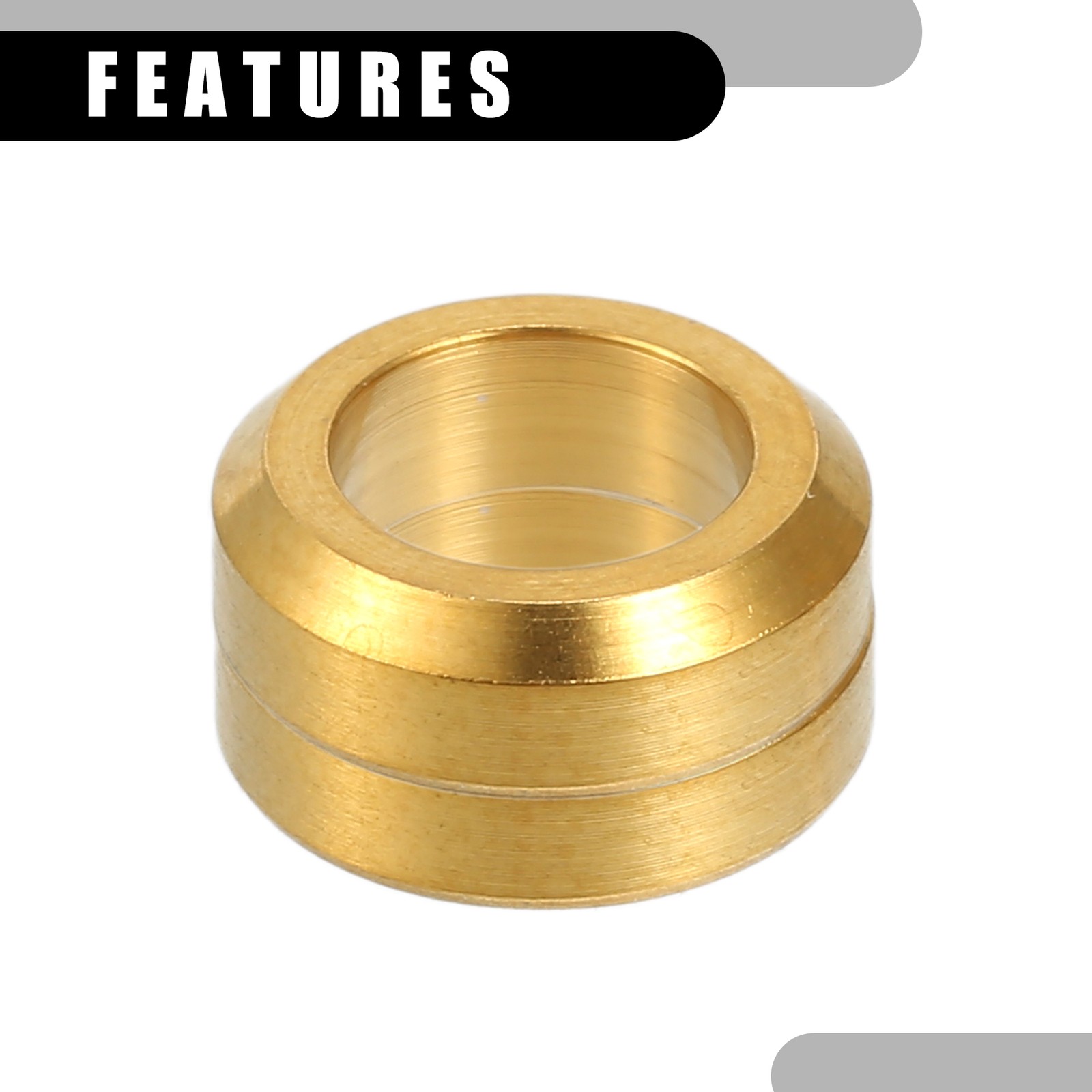 4 Pcs M6x5.5 Universal Bicycle Bolt Brake Screw Washer Bolts MTB Gold Tone