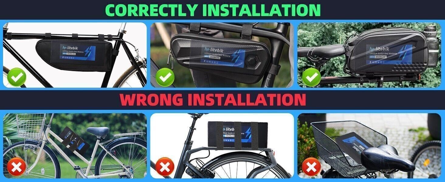52V 30Ah Ebike Li-ion Battery 200W – 2600W for Electric Bike Motorcycle 50A BMS