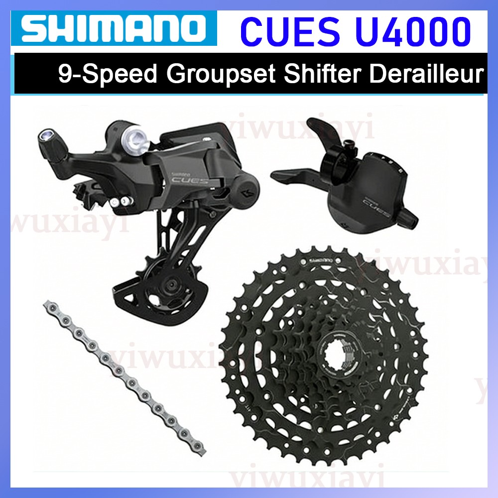 SHIMANO CUES U4000 U3020 9-Speed MTB Groupset Shifter Derailleur 11-36T Cassette