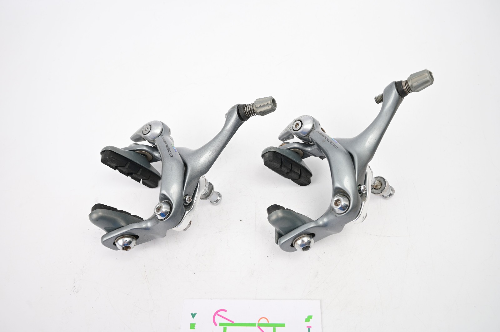 Vintage Shimano 600 Ultegra BR-6403 Brake Caliper Set Tri Color Road Bike F/R