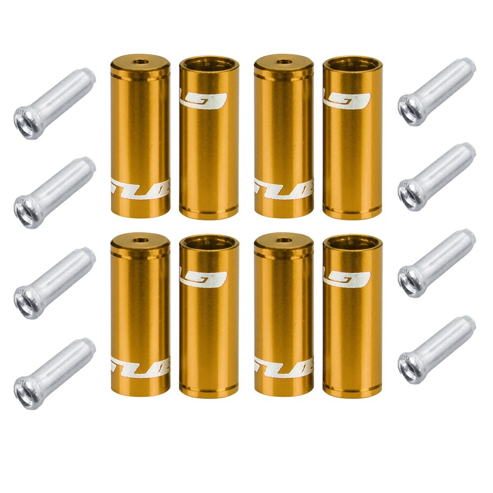 GUB Bicycle Brake Shifter Cable Ferrules 4mm 5mm Jagwire Cable Ends 12 pc Set