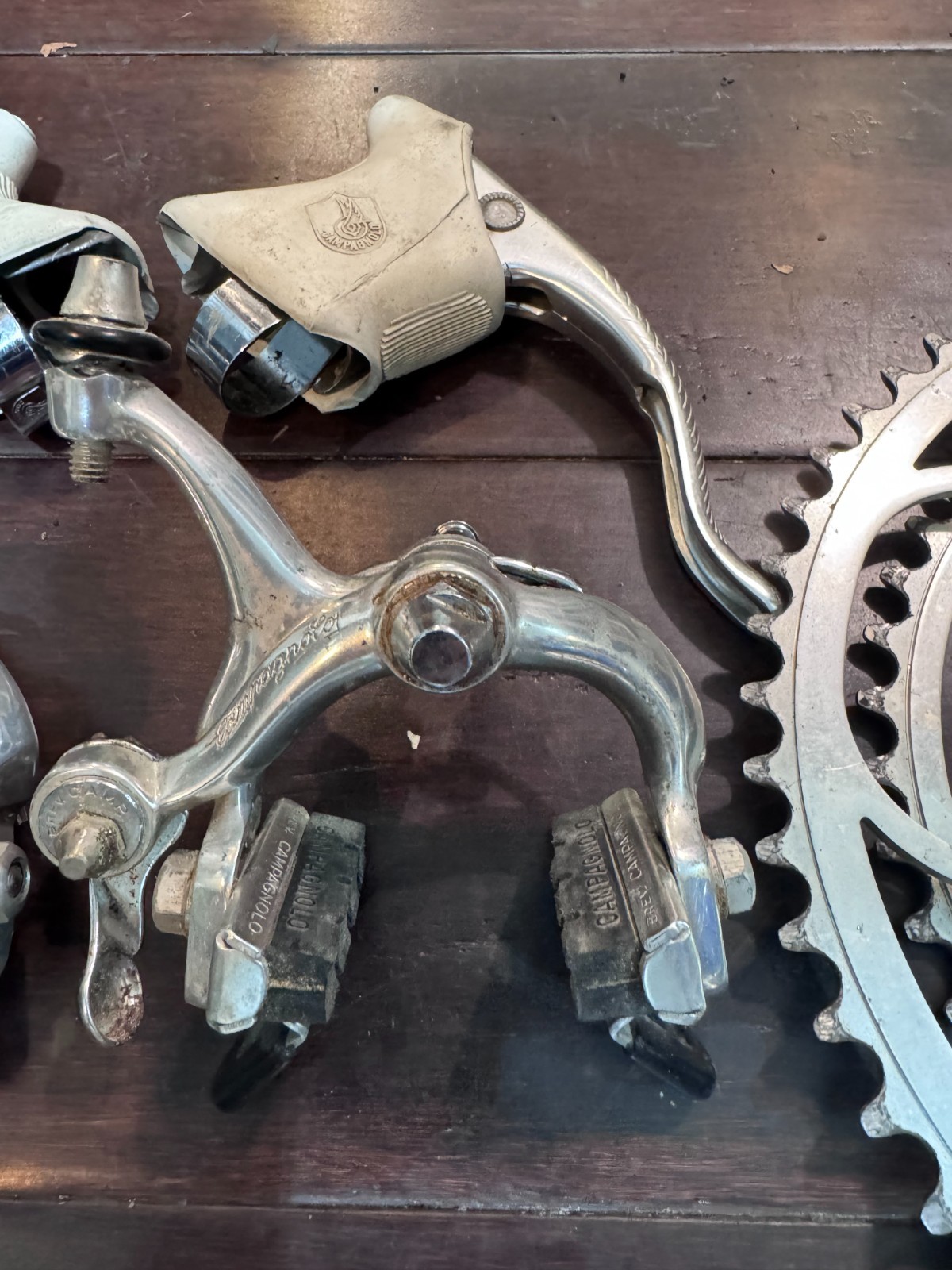Campagnolo C-Record Group including 1st Gen rear derailleur and crank