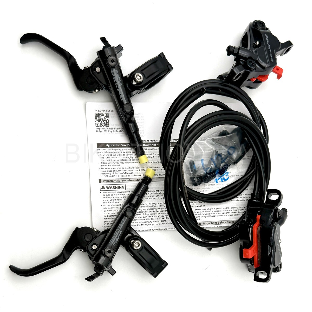 Shimano Deore BR-M6120 BL-M6100 MTB Disc Brake Set J-Ket,4Piston F+R 1000+1700