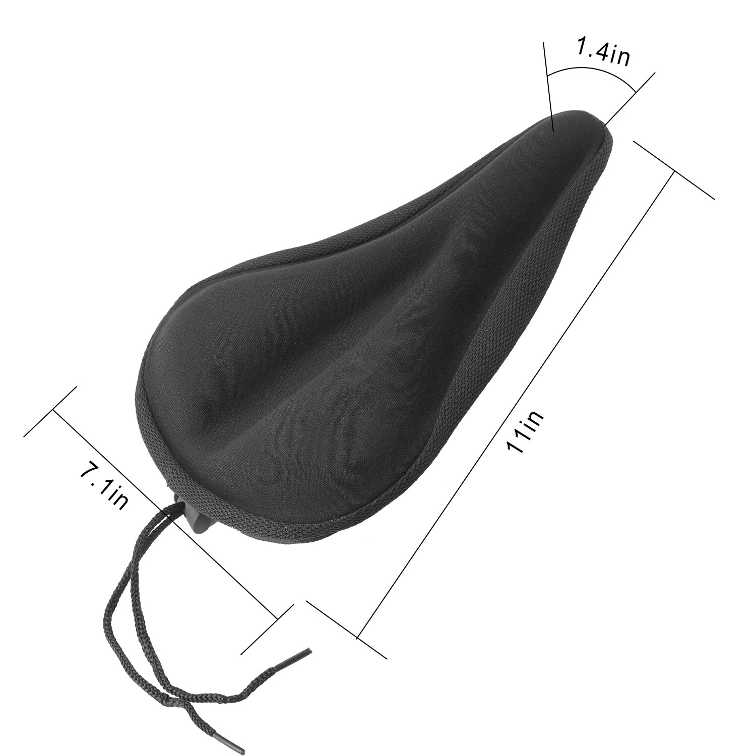 2-Pack Bike Seat Cover Comfort Cushion Cover Soft Padded Mountain Bicycle Saddle