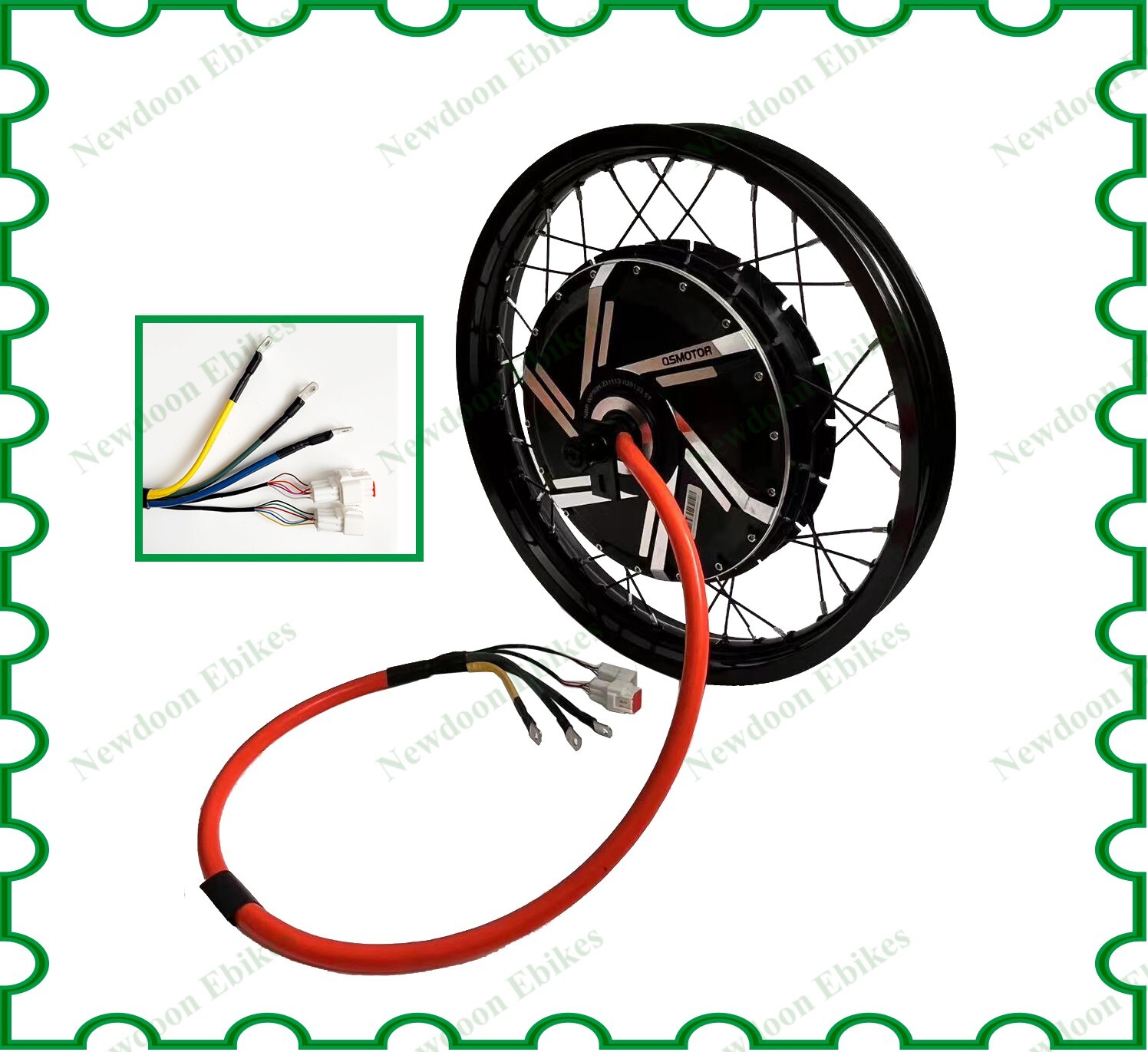 200mm QS273 12000W motor wheel with ND72850 Fardive controller motorcycle kit