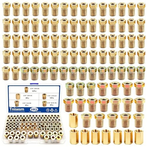 102Pcs 3/16″ Brake Line Fittings Assortment Kit,3/8 Inch-24 102PCS-3/16“