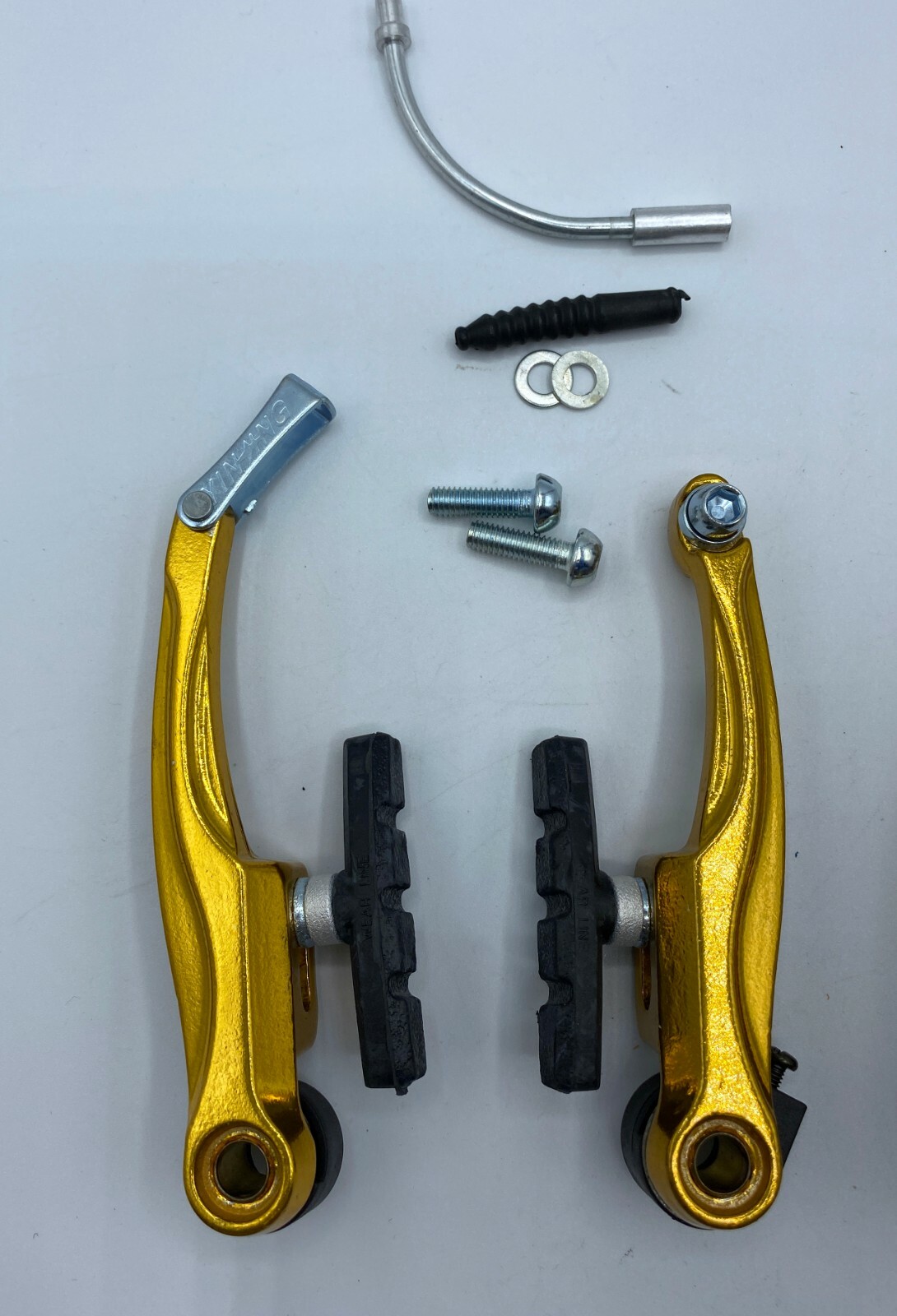 Aluminum V Brake Full Set For Mountain Bike Road Bike Front & Rear MTB BMX GOLD