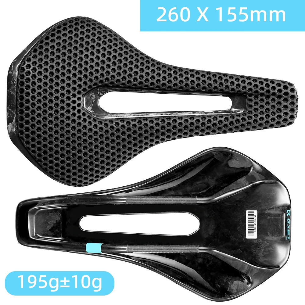 3D Printed Full Carbon Bicycle Saddle 135/145/155mm MTB Gravel Road Bike Seat