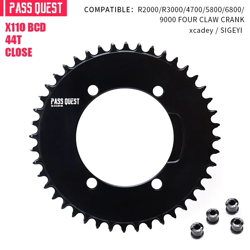 1X110 BCD Road Bike Single Chainring 4-bolt for AERO Axs Chain for SHIMANO 4700