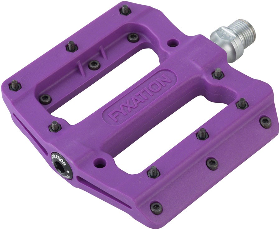 Fyxation Mesa MP Pedals – Platform, Composite/Plastic, 9/16″, Purple