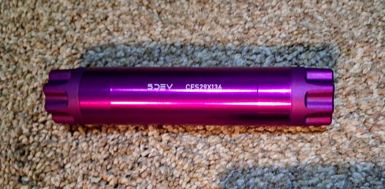 NEW PURPLE 5Dev Crank DUB Spindle 29×136 (73mm) Made in the USA