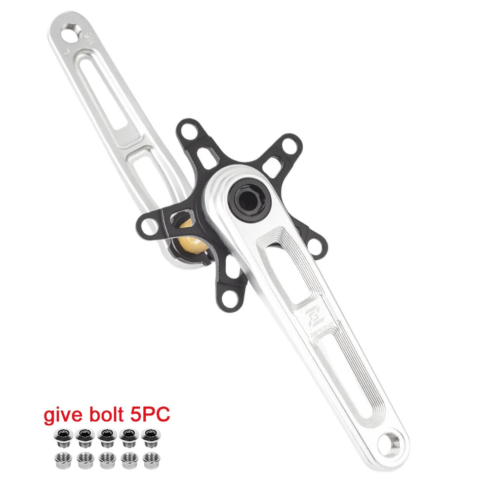 165/170/175mm Road Bike Crankset Folding Bicycle Hollow Crank Chainring 110BCD