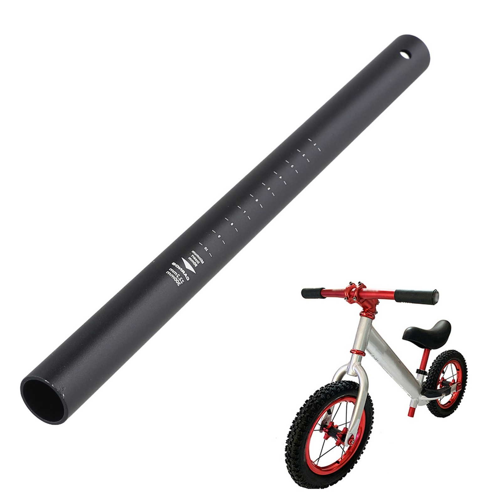 1xAluminum Alloy 6069 Waterproof Seattube For Childrens Balance Bike 22.2x300MM