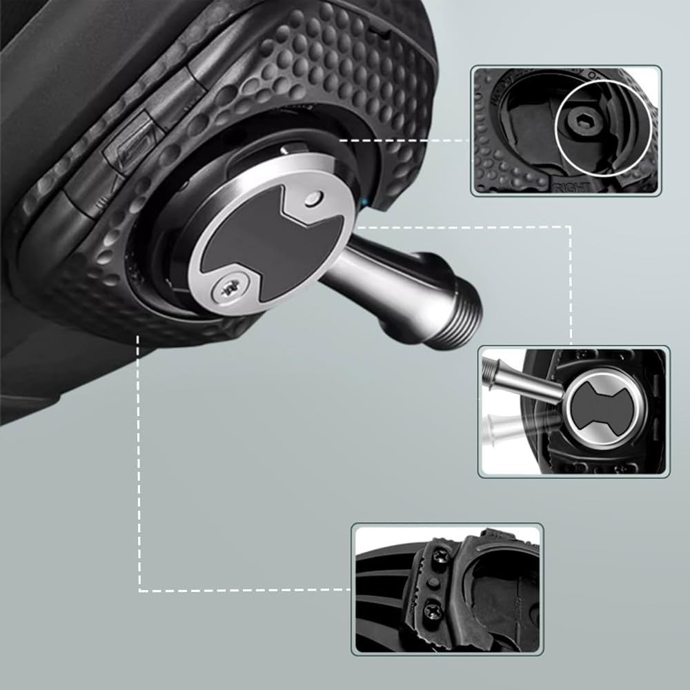 1 Pair Cycling Shoes Cleats Self-locking Pedal Aerodynamic for WAHOO SpeedPlay Z