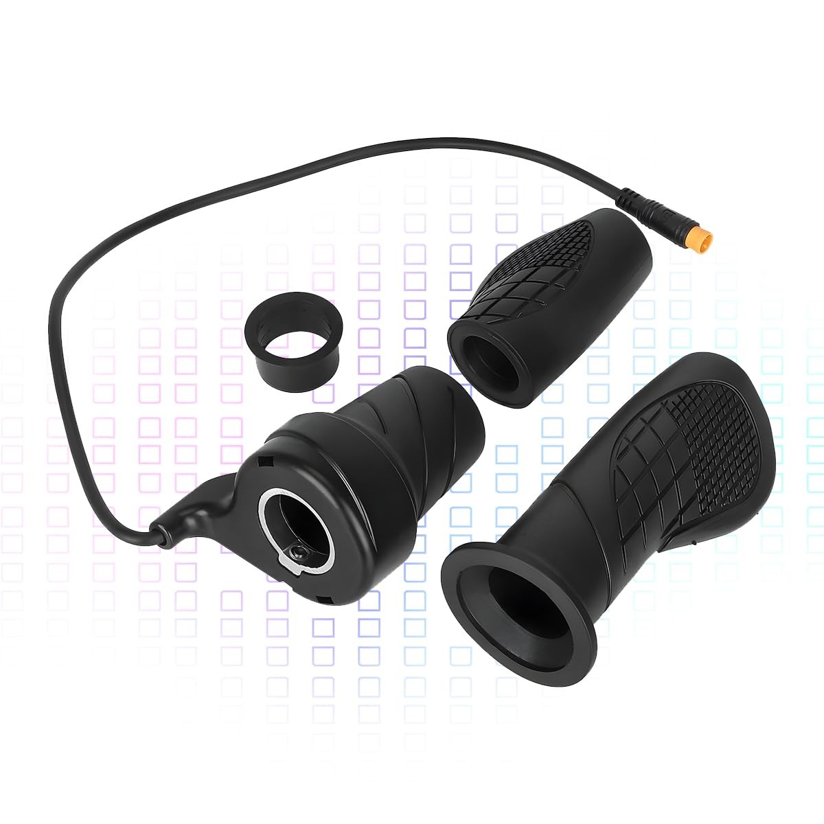 Half Twist Throttle, Electric Bike Thumb Throttle Waterproof Handle Grip, 36V 48