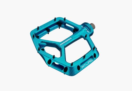 Race Face Atlas Mountain Bike Flat/Platform Pedal Set- Turquoise