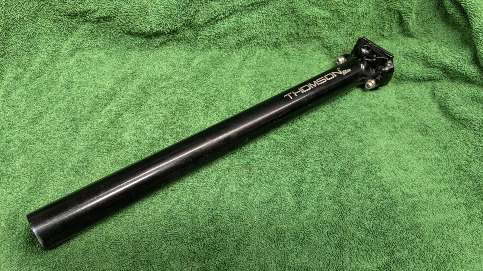 Thomson Elite SP-E128 30.9x367mm Alloy Seatpost Black Straight Made In USA Clean