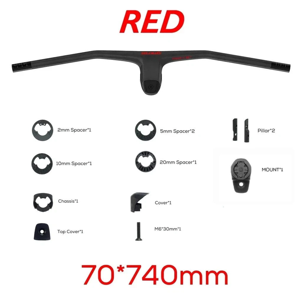 SYNCROS -20 Degrees Carbon Fibre Integrated Mountain Bicycle Handlebar 740MM