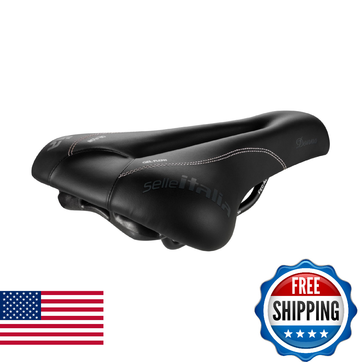 Selle Italia Donna Saddle 270 X 168Mm Women 345G Black